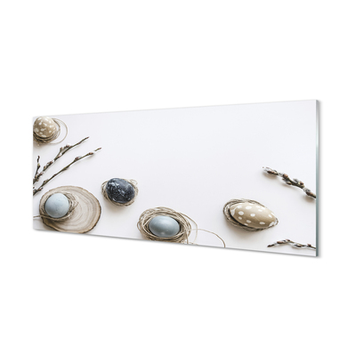 Painel de vidro Ovos amentilhos