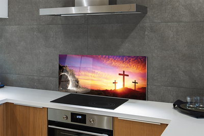 Painel de vidro Cruza a caverna do pôr do sol