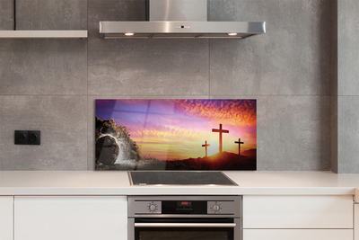 Painel de vidro Cruza a caverna do pôr do sol