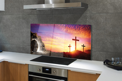 Painel de vidro Cruza a caverna do pôr do sol