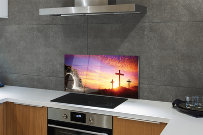 Painel de vidro Cruza a caverna do pôr do sol