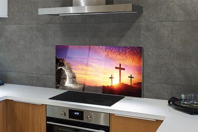 Painel de vidro Cruza a caverna do pôr do sol