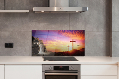 Painel de vidro Cruza a caverna do pôr do sol