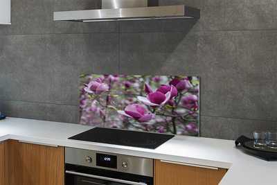 Painel de vidro Magnólia roxa