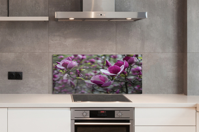 Painel de vidro Magnólia roxa