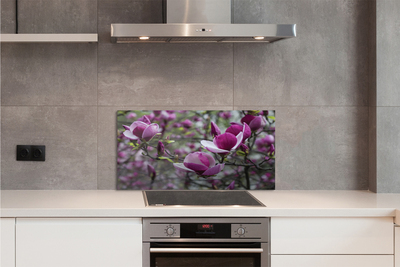 Painel de vidro Magnólia roxa