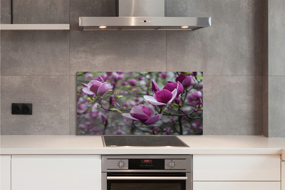 Painel de vidro Magnólia roxa