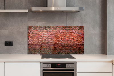 Painel de vidro Parede de tijolos vintage