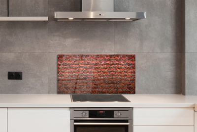 Painel de vidro Parede de tijolos vintage