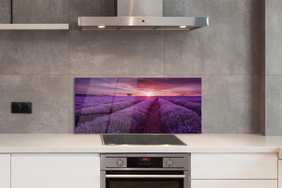 Painel de vidro Campo de urze