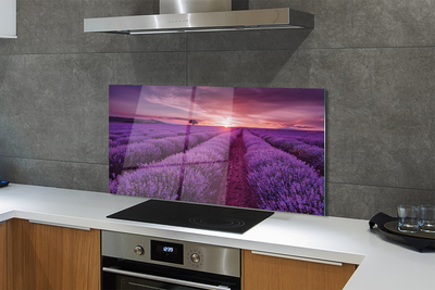 Painel de vidro Campo de urze