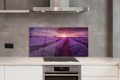 Painel de vidro Campo de urze