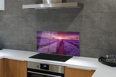 Painel de vidro Campo de urze