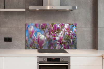 Painel de vidro Árvores de magnólia