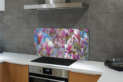 Painel de vidro Árvores de magnólia