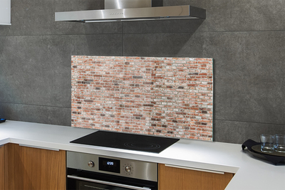 Painel de vidro Parede de tijolos vintage