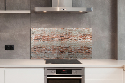 Painel de vidro Parede de tijolos vintage