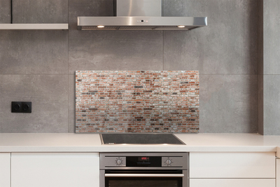 Painel de vidro Parede de tijolos vintage