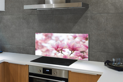 Painel de vidro Árvores de magnólia