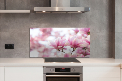 Painel de vidro Árvores de magnólia