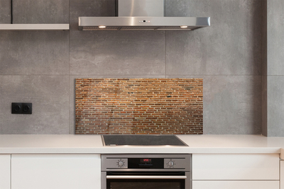 Painel de vidro Parede de tijolos vintage