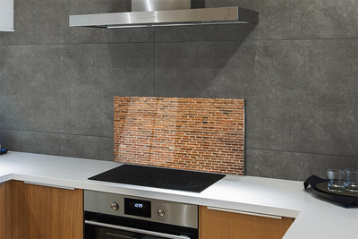 Painel de vidro Parede de tijolos vintage