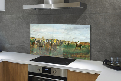 Painel de vidro Caça de corrida de cavalos