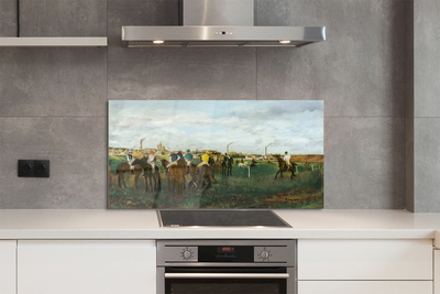 Painel de vidro Caça de corrida de cavalos