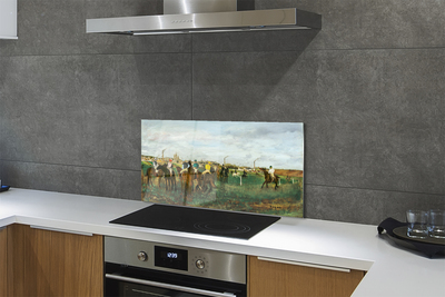 Painel de vidro Caça de corrida de cavalos