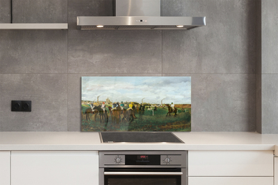 Painel de vidro Caça de corrida de cavalos