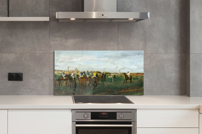 Painel de vidro Caça de corrida de cavalos