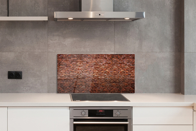 Painel de vidro Muro de tijolos de pedra