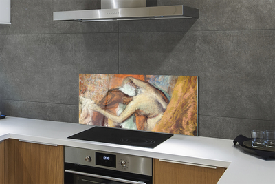 Painel de vidro Mulher de esboço de arte