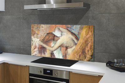 Painel de vidro Mulher de esboço de arte