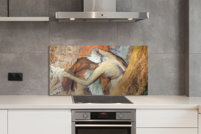 Painel de vidro Mulher de esboço de arte