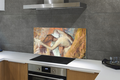 Painel de vidro Mulher de esboço de arte