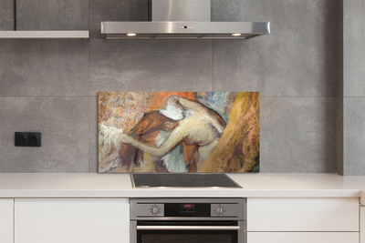 Painel de vidro Mulher de esboço de arte