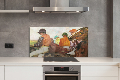 Painel de vidro Corrida de cavaleiros