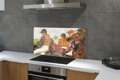 Painel de vidro Corrida de cavaleiros