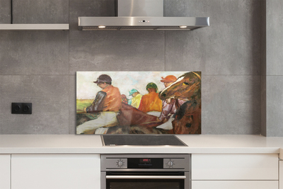 Painel de vidro Corrida de cavaleiros