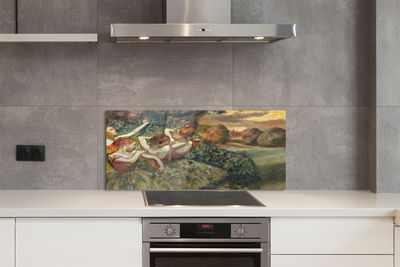 Painel de vidro Bailarinas dançando na floresta