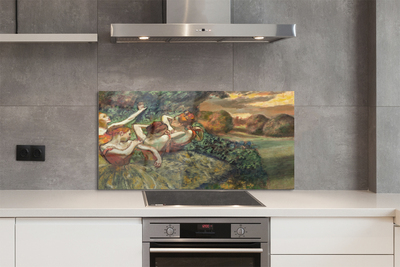 Painel de vidro Bailarinas dançando na floresta