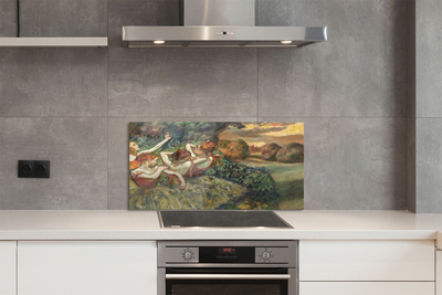 Painel de vidro Bailarinas dançando na floresta