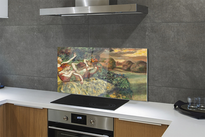 Painel de vidro Bailarinas dançando na floresta