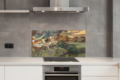 Painel de vidro Bailarinas dançando na floresta