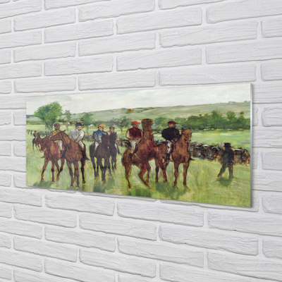 Painel de vidro A arte de andar a cavalo