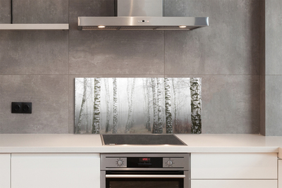 Painel de vidro Névoa de bétula