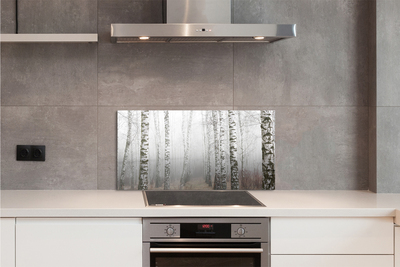 Painel de vidro Névoa de bétula