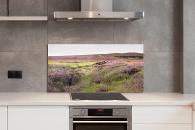 Painel de vidro Campo de urze