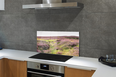 Painel de vidro Campo de urze